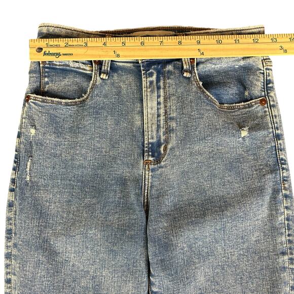 Abercrombie & Fitch Jeans Women Sz 26 (2) Blue Distressed Curve Skinny High Rise - Picture 10 of 11